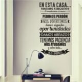 En esta casa somos sinceros