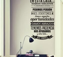 En esta casa somos sinceros