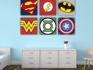 Retablos Logos Superheroes