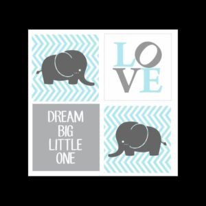 Retablos Dream big (Azul)