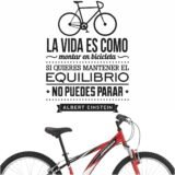 La vida es como montar en bicicleta