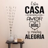 Esta casa funciona con amor