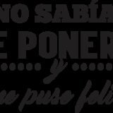 No sabia que ponerme