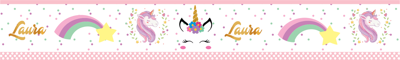 Cenefa Unicornio(nombre personalizado)