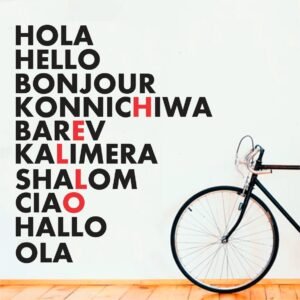 Vinilo Oficina Hello
