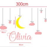 Estrellas Colgantes Niña (Nombre Persoanlizado)
