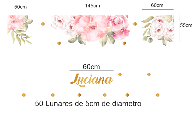 Flowers watercolor (Nombre Personalizado)