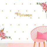 Flowers Watercolor II (nombre personalizado)