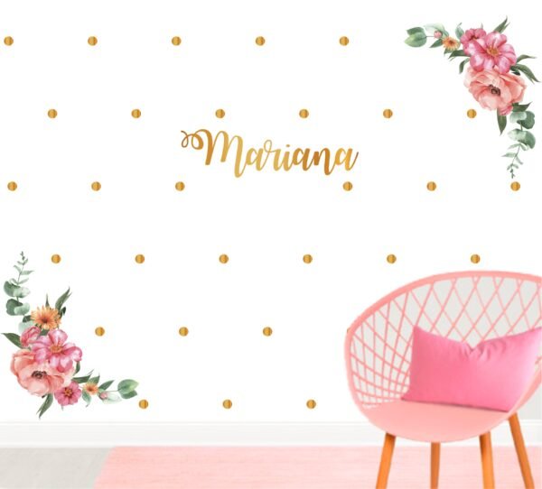 Flowers Watercolor II (nombre personalizado)
