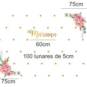 Flowers Watercolor II (nombre personalizado)