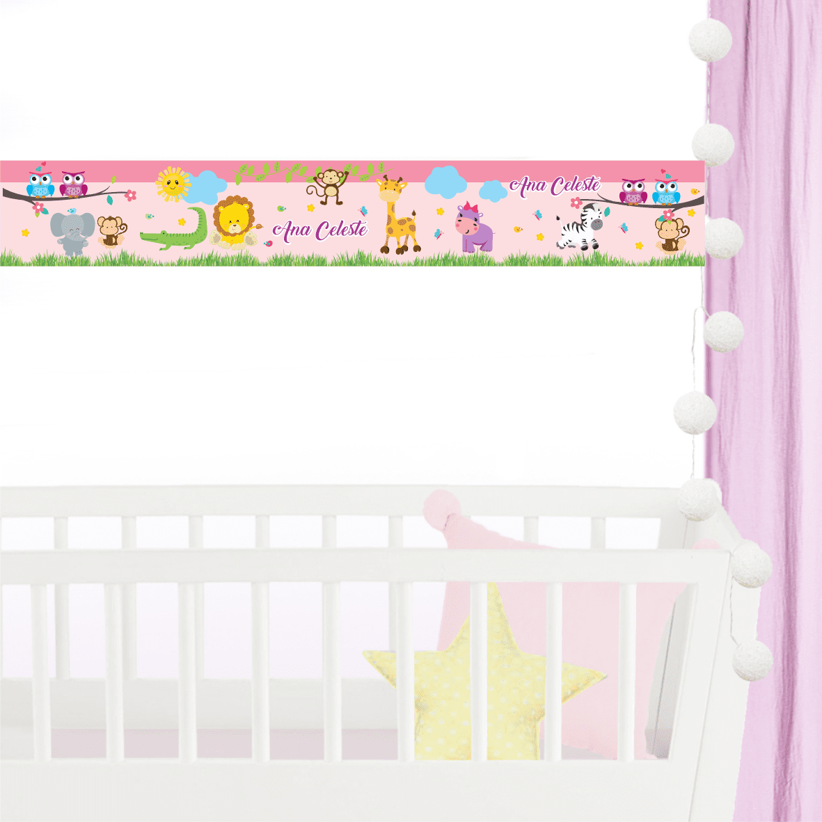 Cenefa Animales (Nombre personalizado) Cenefa Animales (Nombre personalizado)