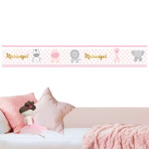 cenefa Animales Tiernos (Nombre Personalizado)