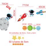 Astronauta 3 (Personalizado con uno o dos nombres)