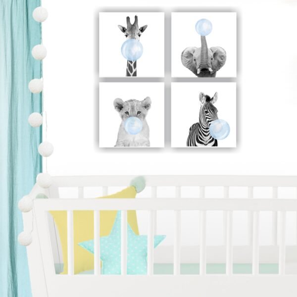 Retablos Blue Animals