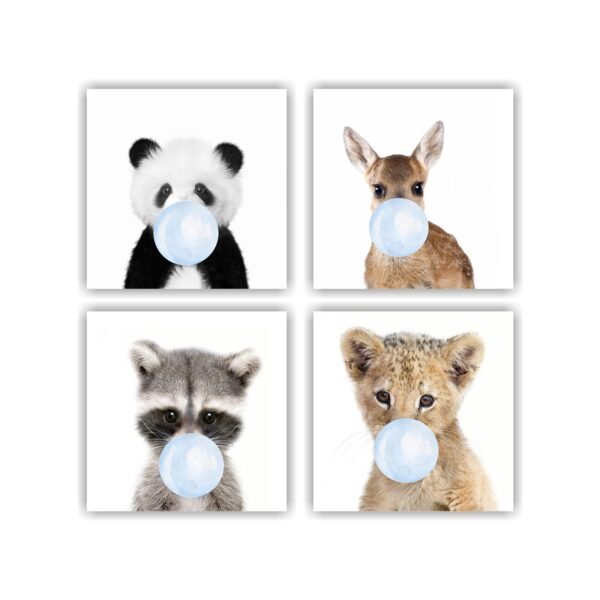 Retablos Animals Blue Bubble Gum B