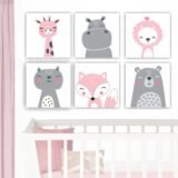 Retablos Animalitos Felices Niña