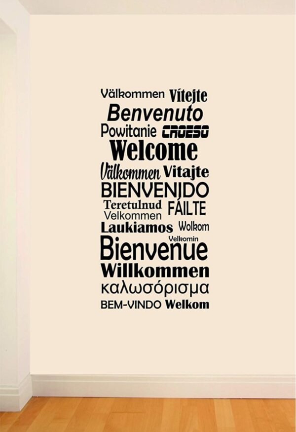 Bienvenido varios idiomas