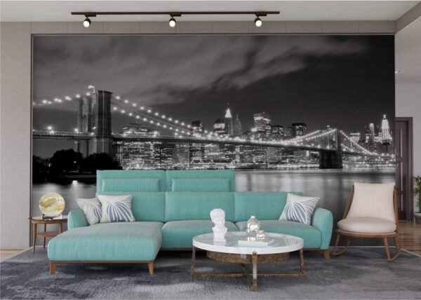 Mural New York puente de noche (valor por M2)
