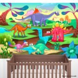 Mural Isla de Dinosaurios 2 (Valor M2)