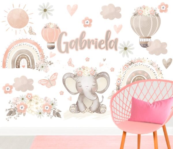 Mural Elefante tierno (Valor M2)