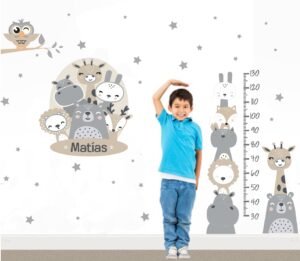 Combo de Vinilo + Medidor Animalitos Felices