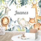 Mural Safari Watercolor(Valor por M2)