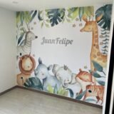 Mural Safari Watercolor(Valor por M2)