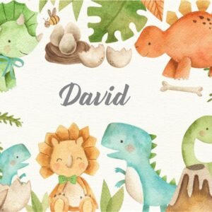 Mural Dino Watercolor