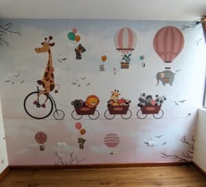 Mural Animales en la Cuerda Niña(Valor por M2)