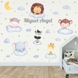 safari Animals and Cloud
