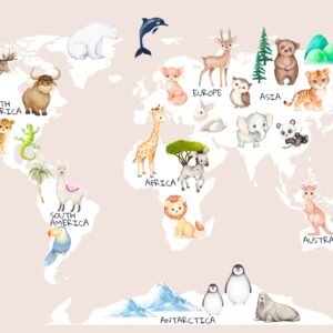 Mapamundi animales 3 (Valor por M2)