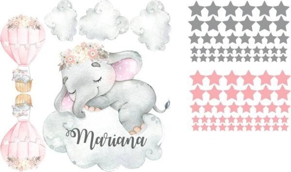 Elefante y globos