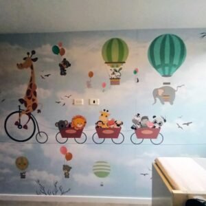 Mural Animales en la Cuerda Niño(Valor por M2)