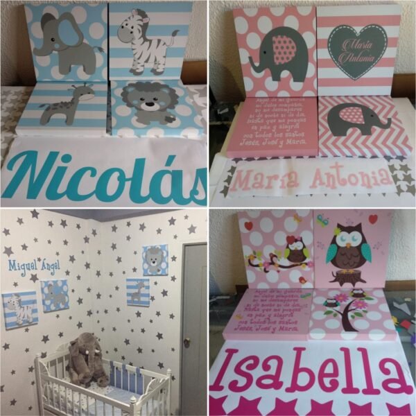 Cuadros+Nombre+Stickers  (Nombre Personalizado)