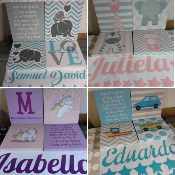 Cuadros+Nombre+Stickers  (Nombre Personalizado)