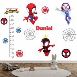 Combo de Vinilo + Medidor Spidey  (Nombre Personalizado)