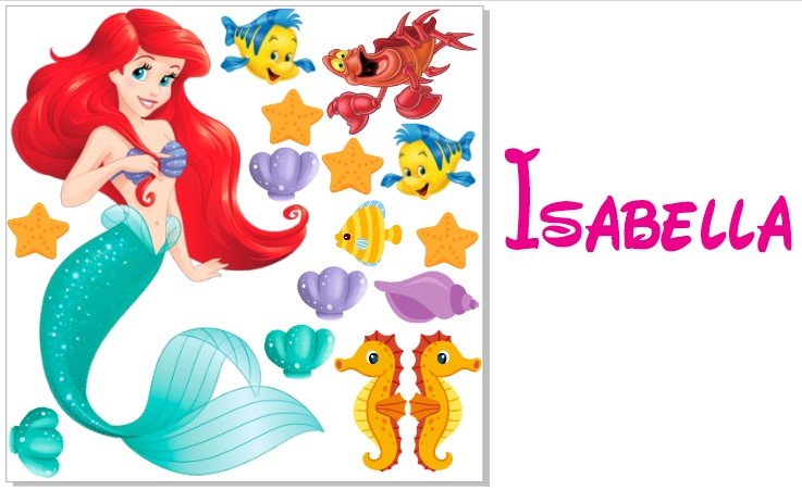 Princesa Ariel (Nombre personalizado)